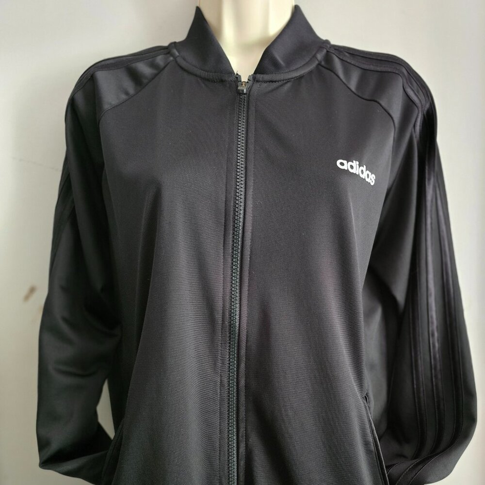 Adidas Black Zip Up Jacket Size L